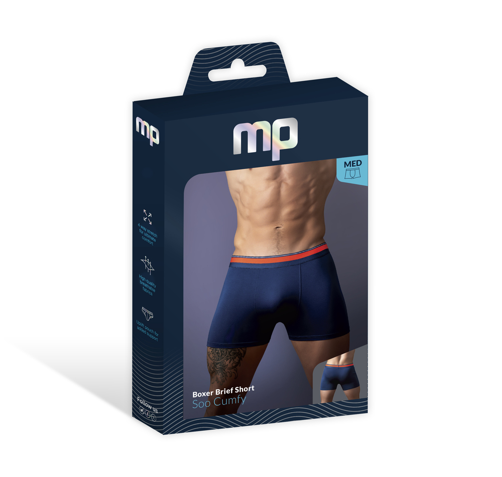Soo Cumfy Boxer Brief - Medium - Navy Male Power
